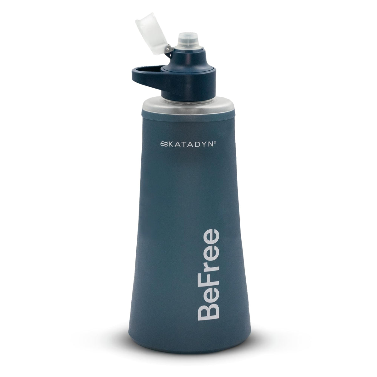 Katadyn BeFree AC 1L blue bottle collapsible for ultralight hiking and on-the-go hydration