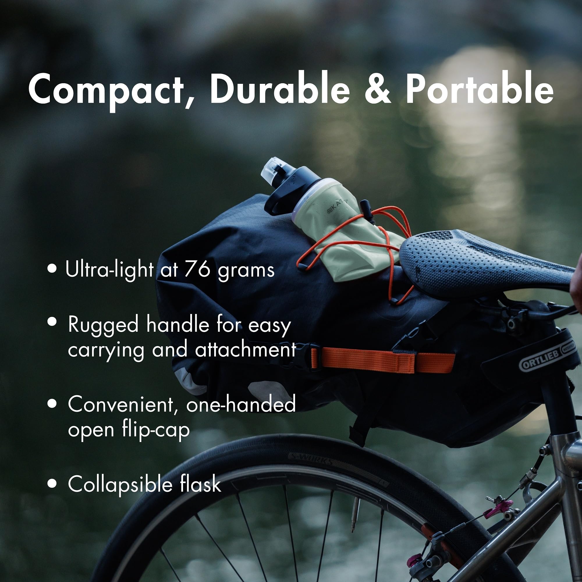 Katadyn BeFree AC 1L bottle and EZ-Clean membrane for easy maintenance.