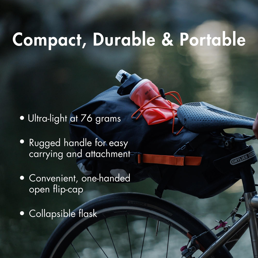Katadyn BeFree AC ergonomic handle for easy hanging and carrying.