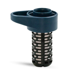 Katadyn BeFree AC replacement cartridge close-up highlights slate-blue housing for simple upgrades.