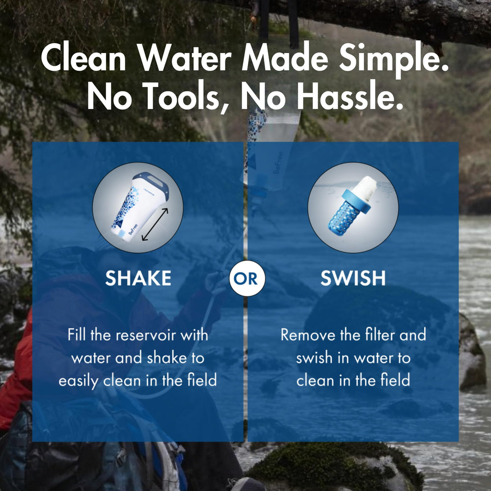 Katadyn collapsible 3L soft flask-packable design for lightweight backpacking.