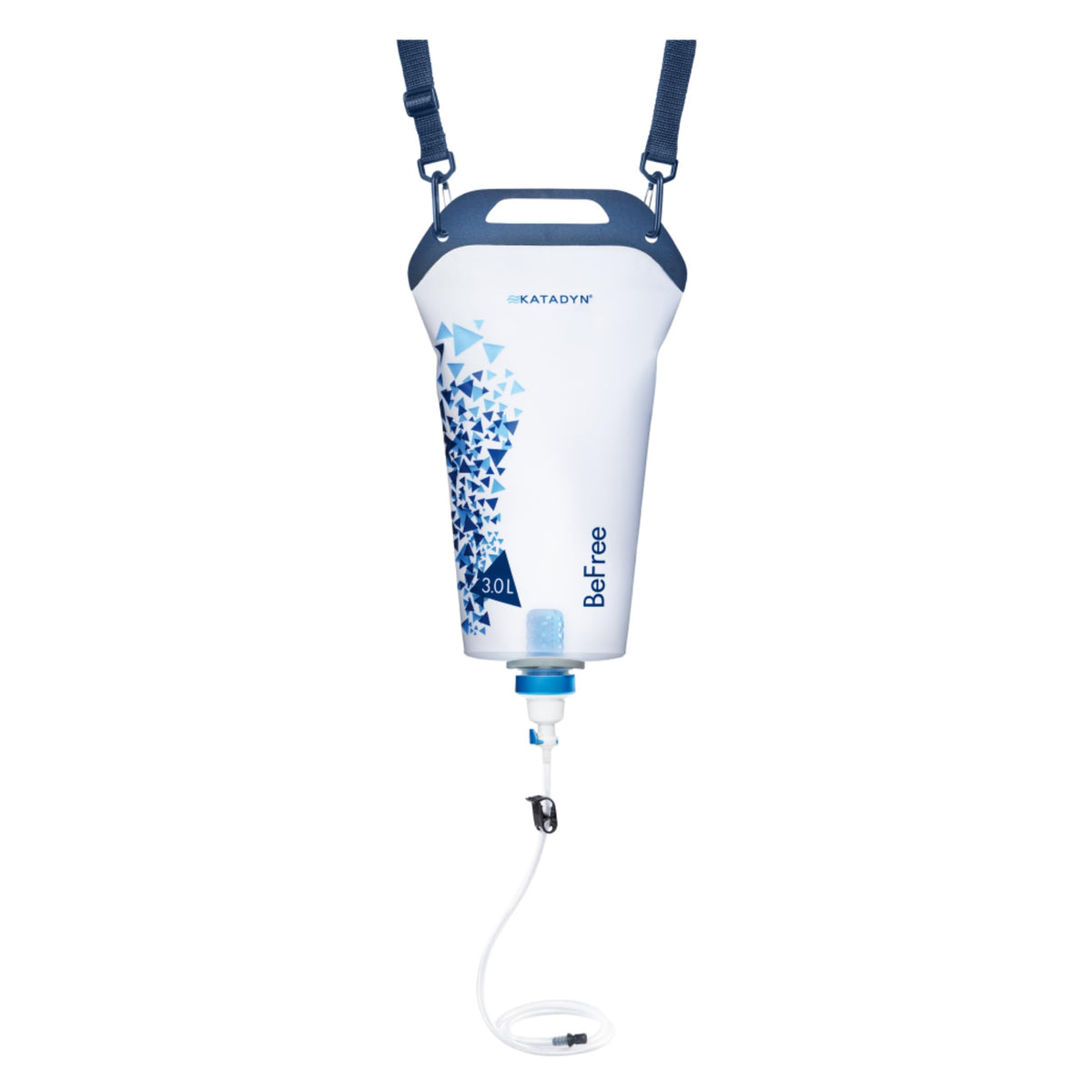Katadyn Gravity BeFree 3L soft bottle collapsible for easy packing and quick hydration.