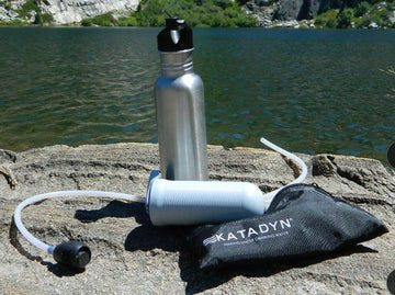 Katadyn Hiker carry sack shown for easy packing