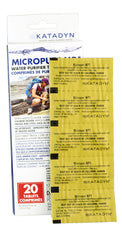 Katadyn Micropur MP1 one-liter dosage unit demonstrates simple water treatment on the go.