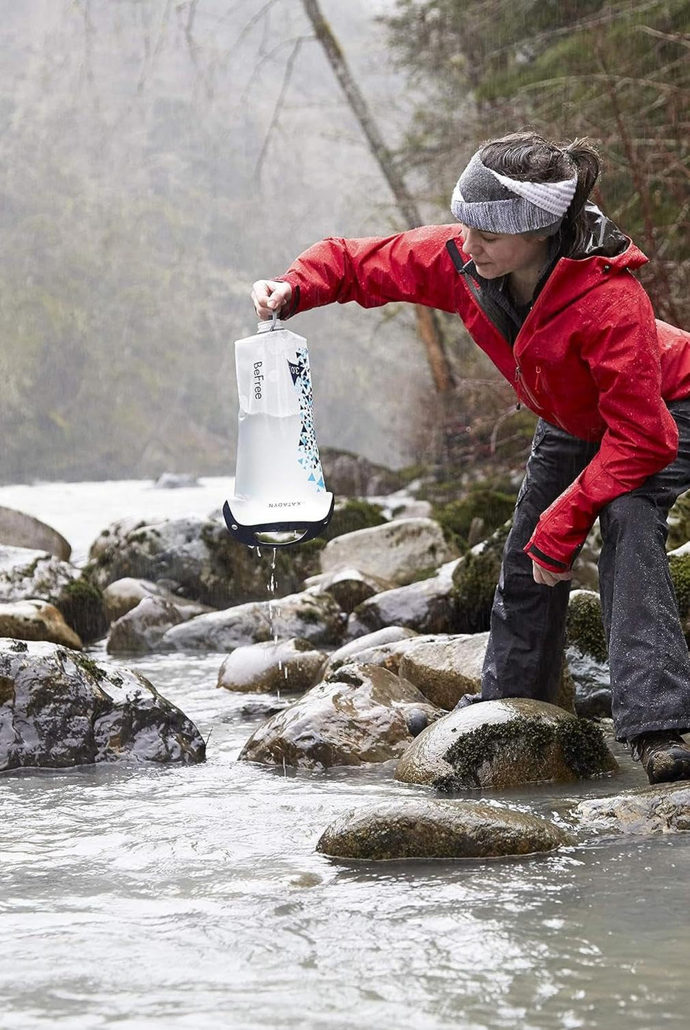 Katadyn ready-to-go packable system for quick setup during camps or emergencies.