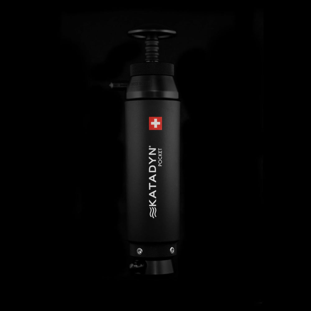 Katadyn Pocket Tactical flow rate: 1 liter per minute in rugged terrain.