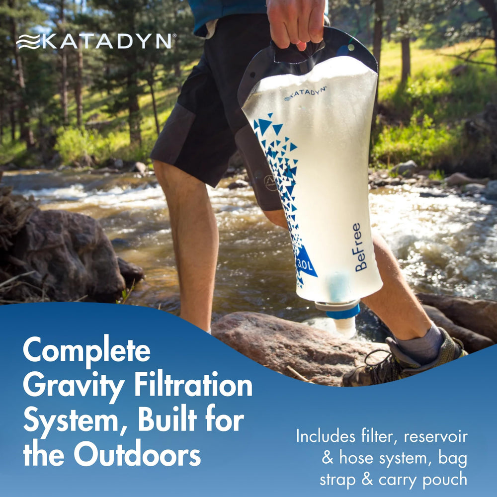 Katadyn tested up to 1000 liters for extended water filtering in the field.