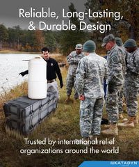 Katadyn TRK Drip Ceradyn with three ceramic elements delivers extended filtration.
