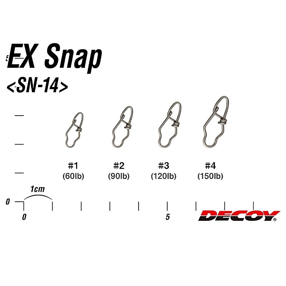 KATSUICHI Decoy SN-14 EX Snap in-hand shows ergonomic grip for handling