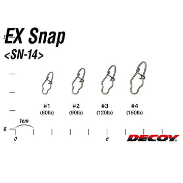 KATSUICHI Decoy SN-14 EX Snap in-hand shows ergonomic grip for handling