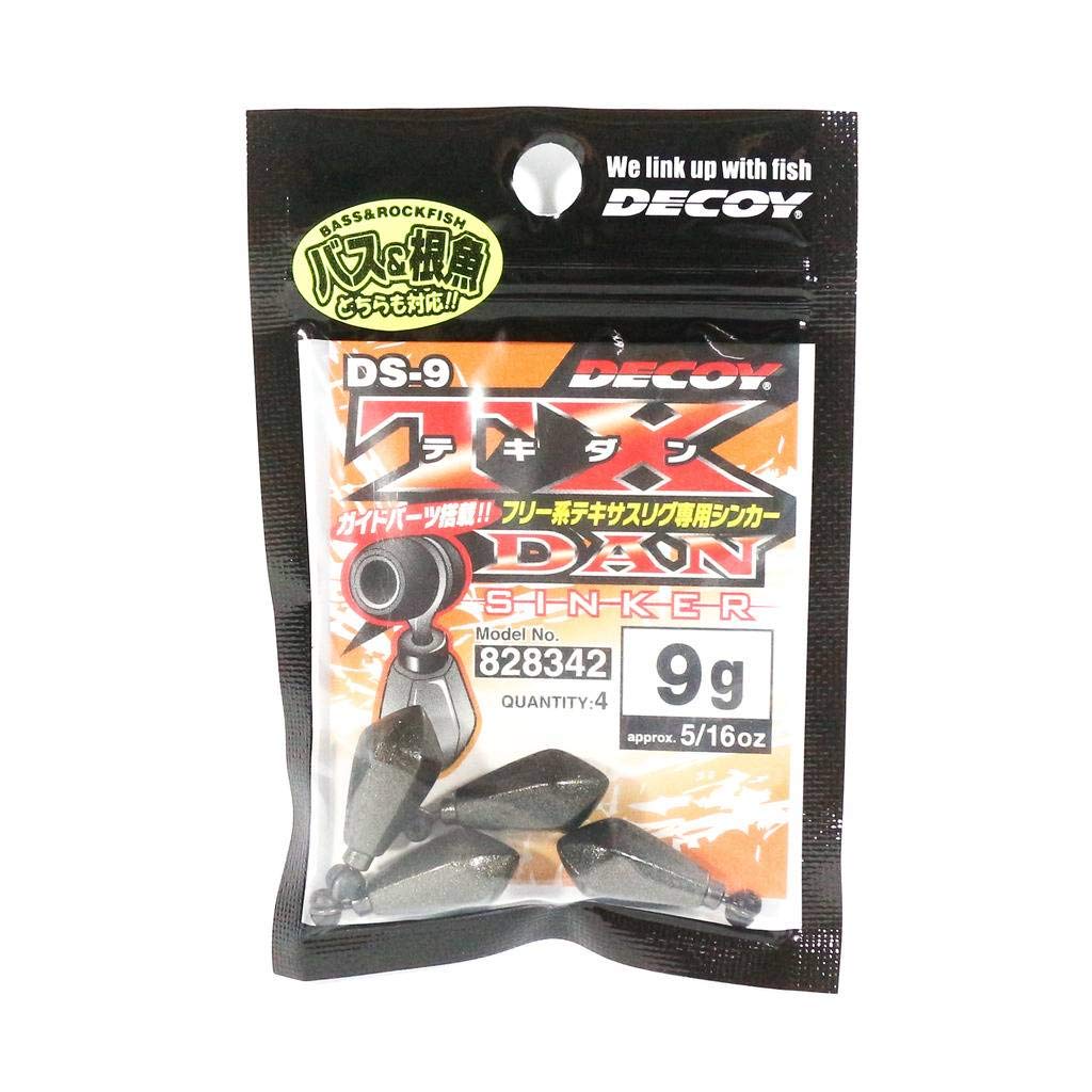 Katsuichi Decoy DS-9 Texan Sinker 0.3 oz (9 g) attached to a Texas rig