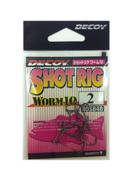 Katsuichi Decoy Worm 10 Shot Rig 2 - Size #2 for Bass Fishing