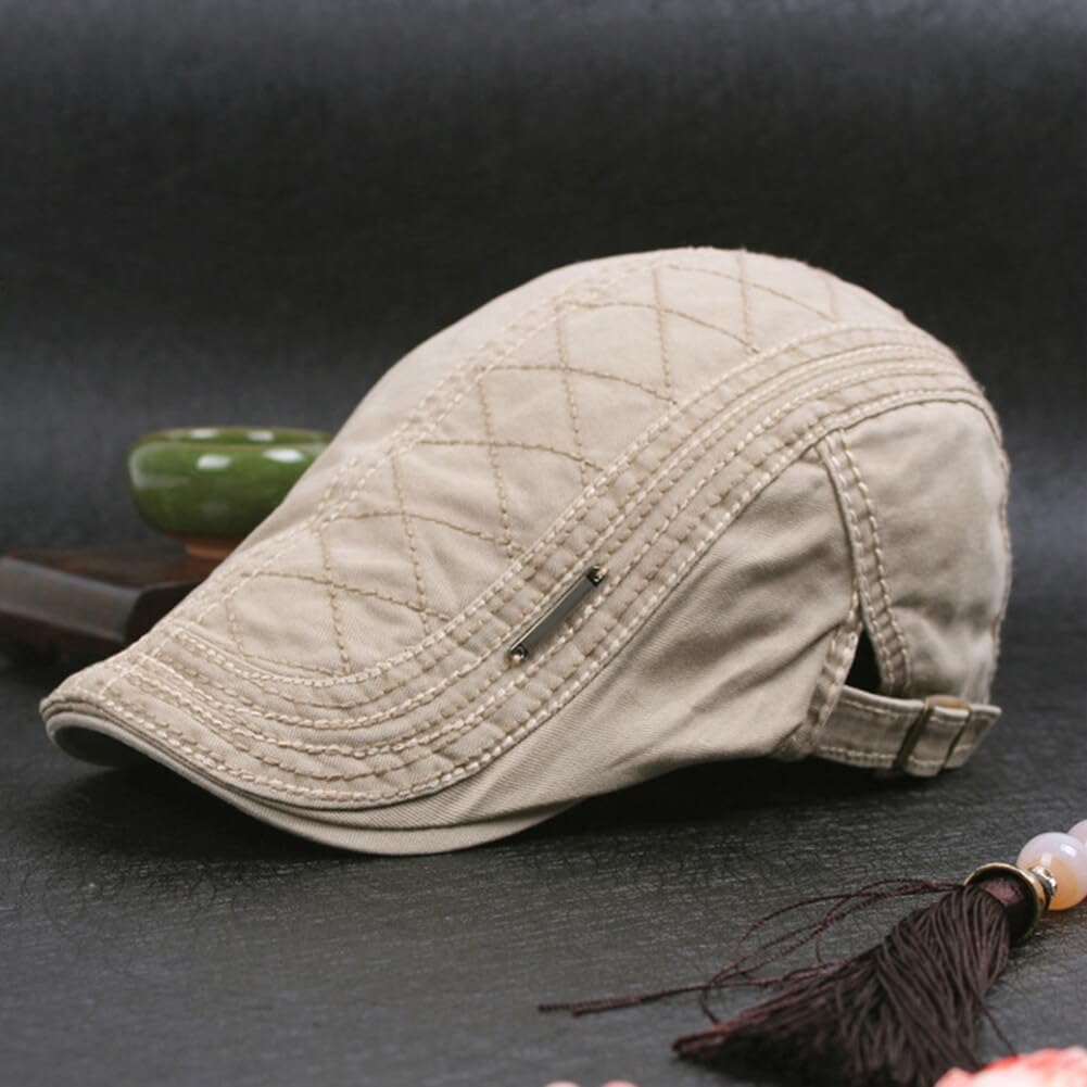 Katutude beige cap from back view showcases timeless silhouette.