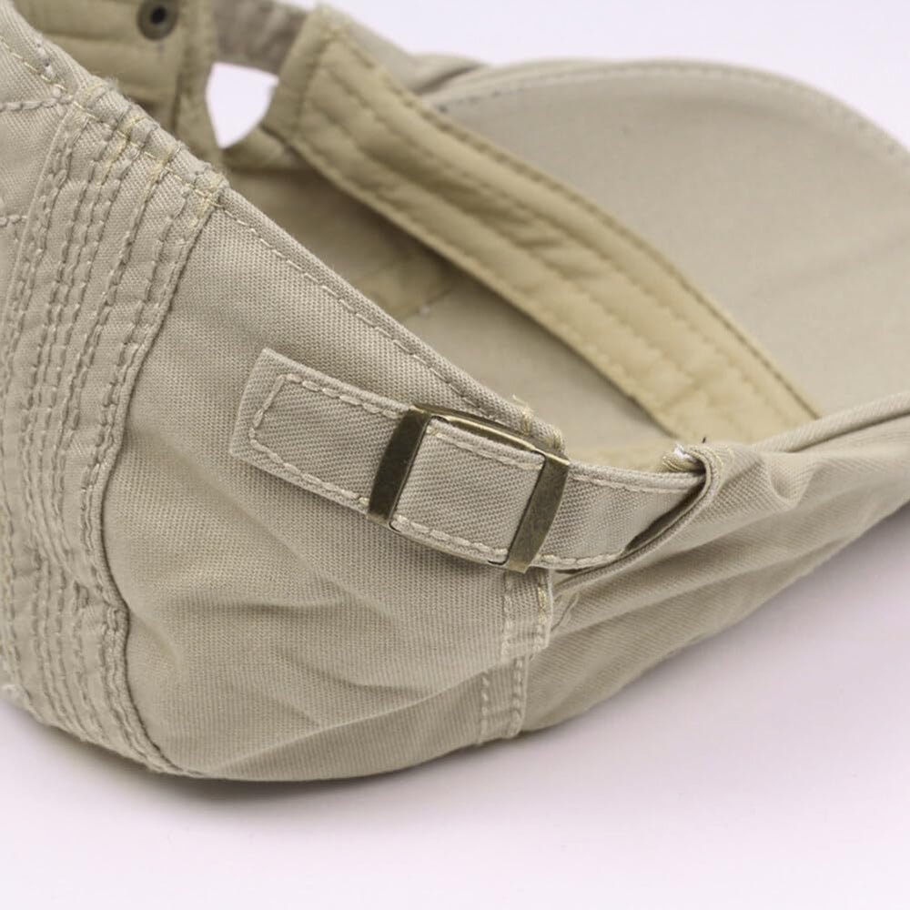 Katutude army green cap brings rugged appeal for travel and hiking.