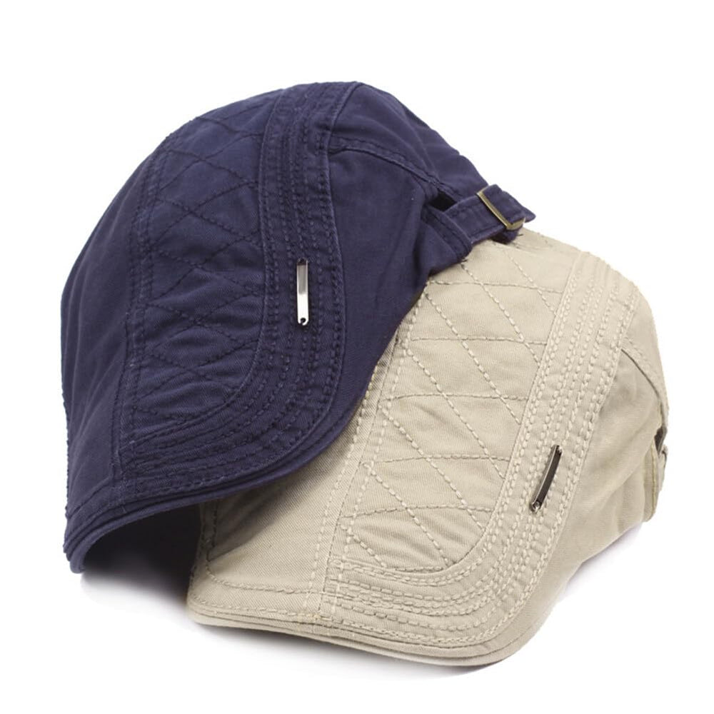 Katutude gray newsboy cap pairs with jackets for rainy-day-ready style.