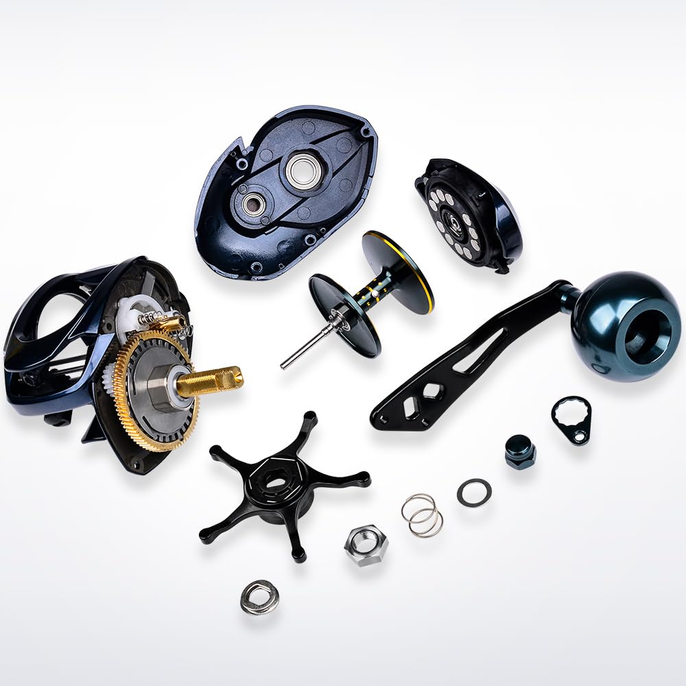 KATUYSHA 500SL magnetic braking close-up shows precise long-distance control