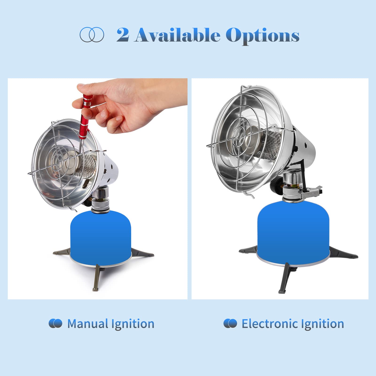 Kavolet Outdoor Heater Stove in a backpack-ready, easy-to-carry form.