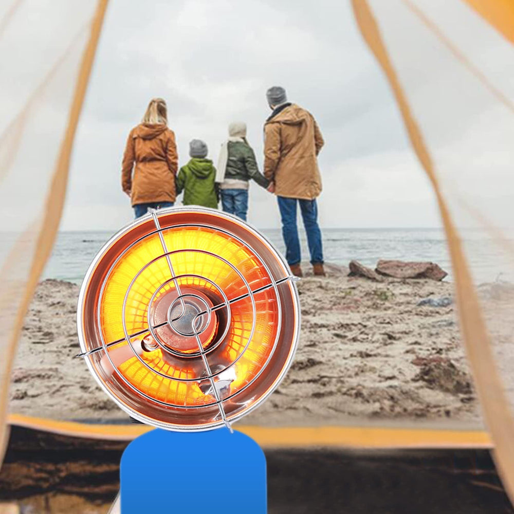 Kavolet Outdoor Heater Stove featuring adjustable heat for tent camping comfort.