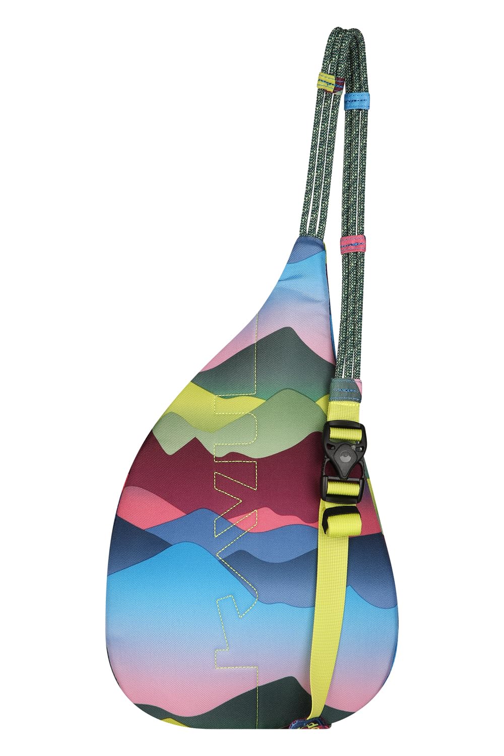 KAVU Mini Rope Sling Pack with adjustable rope strap for a customized fit.