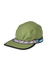 KAVU Organic Strapcap fern front view; all-day outdoor comfort.