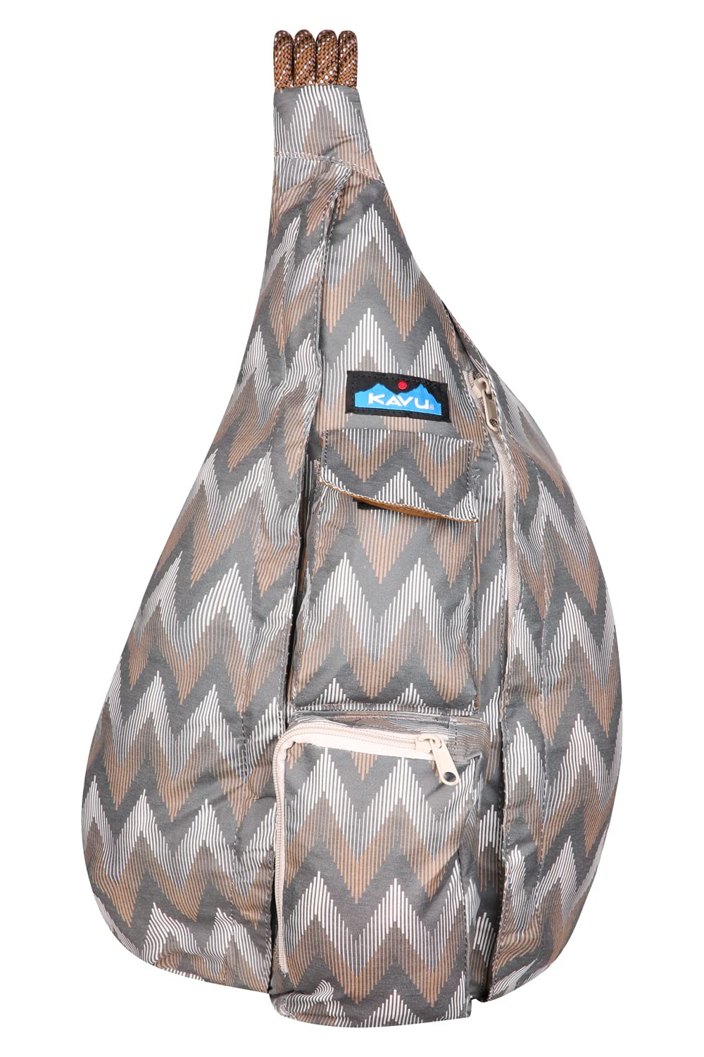 KAVU Original Rope Sack front view, stylish crossbody for hands-free daily carry.