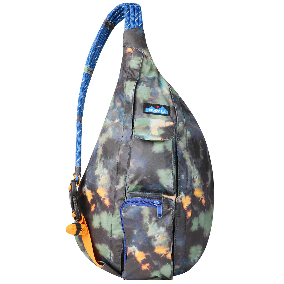 KAVU Rope Sack crossbody backpack Sonic Boom with two main compartments