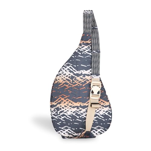KAVU Original Rope Sling Mystic Range strap detail showing durable adjustable rope shoulder strap.