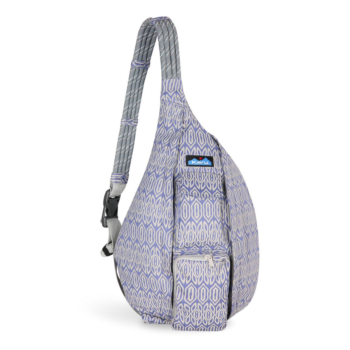 KAVU Rope Bag with blue inlay, versatile cross-body bag for daily outings and outdoor adventures.