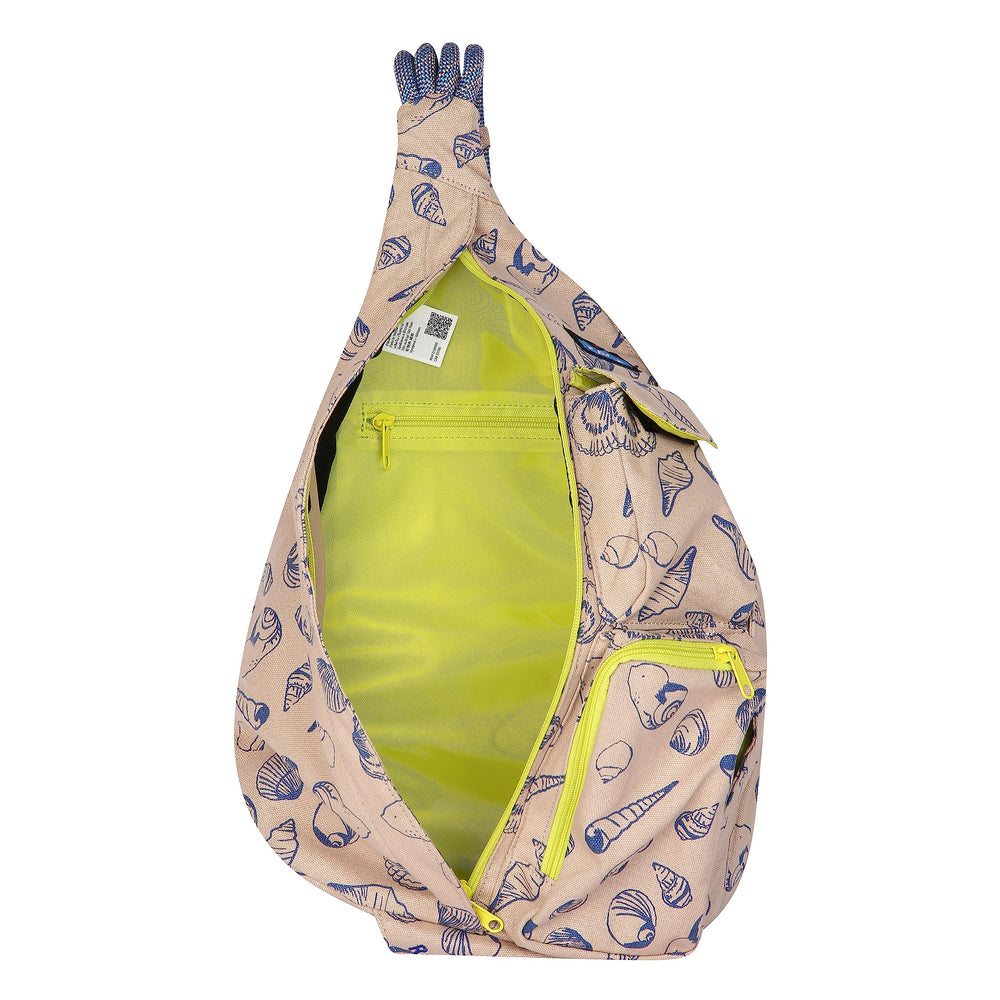 KAVU Rope Bag storage with two vertical zips keeps essentials organized.