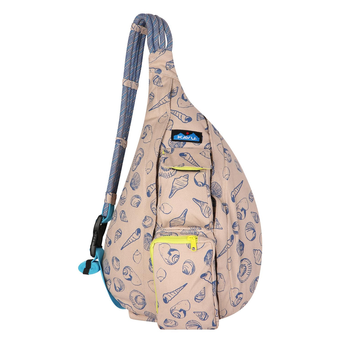 KAVU Rope Bag Shell Life, side view highlighting cross-body wear option.