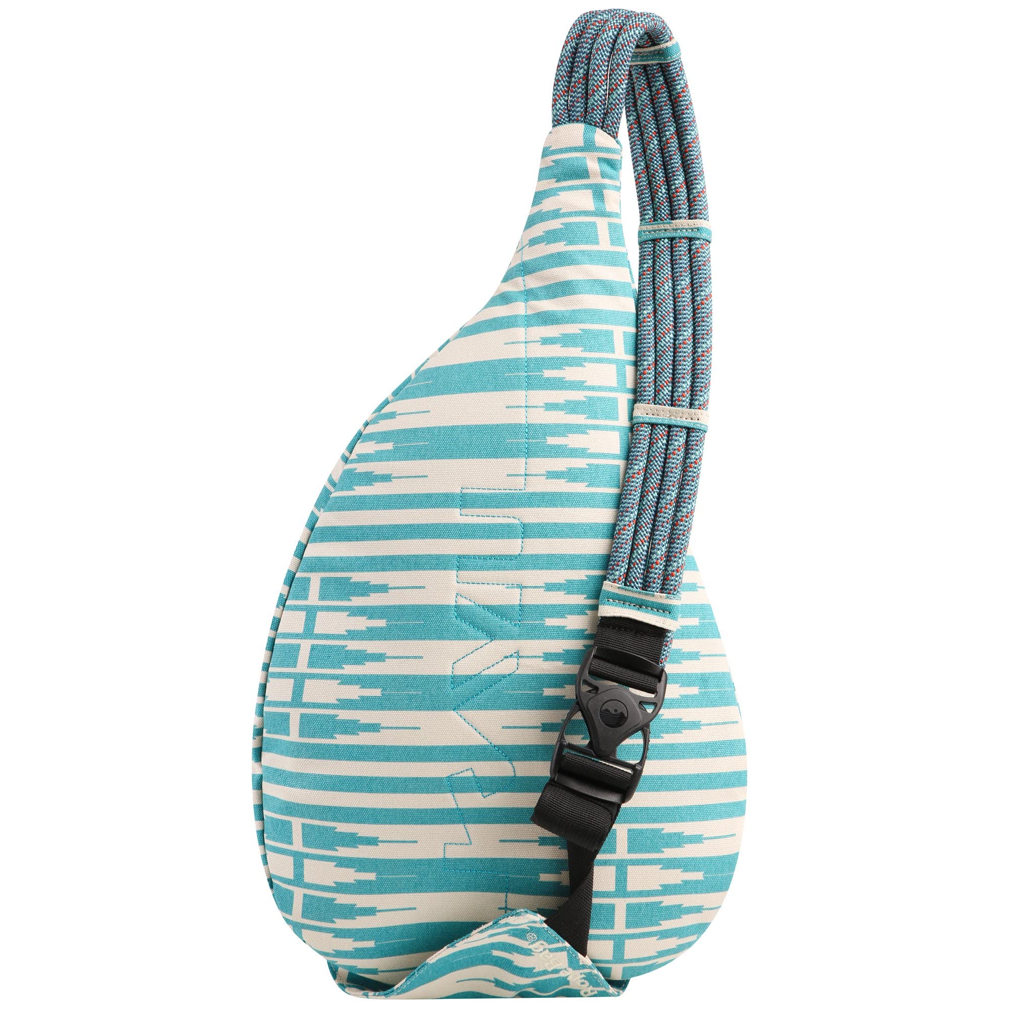 KAVU Rope Bag Skyline Ikat side view for easy access and style.