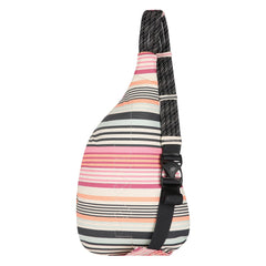 KAVU Rope Bag showing vertical zip compartments for organized essentials.