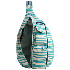 KAVU Rope Bag zip compartments highlight organized everyday essentials.
