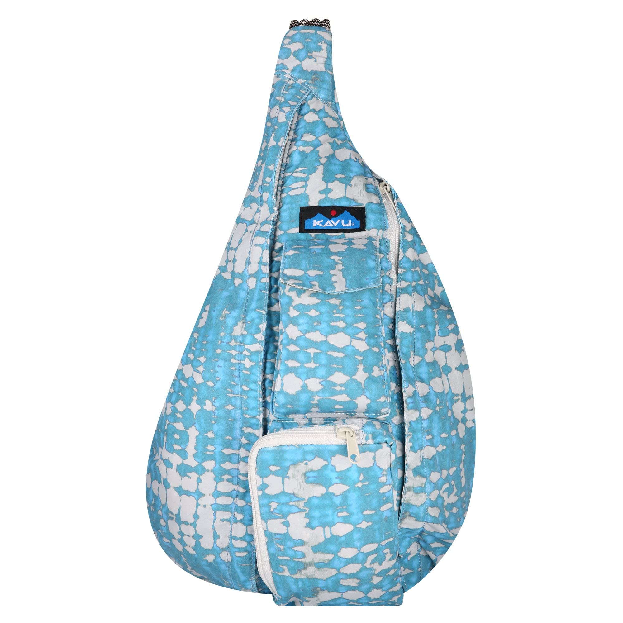 KAVU Rope Sack Ripple Tie Dye external pockets for quick access essentials