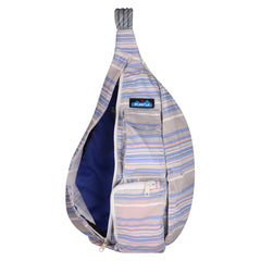KAVU Rope Sack Simple Stripe adjustable strap close-up for easy wear and secure fit.
