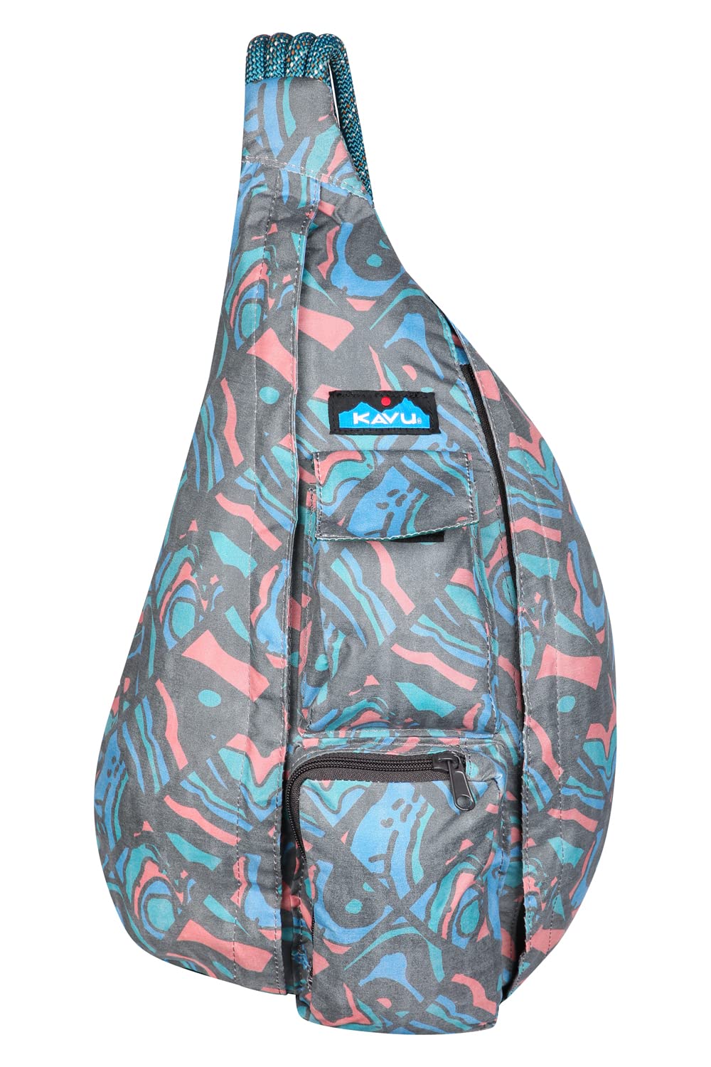 KAVU Rope Sack Topo Smash front view with padded back for all-day comfort.