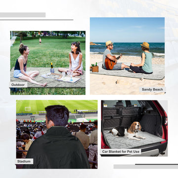 KawaGebo Kamp Sherpa blanket perfect for picnics and concerts.