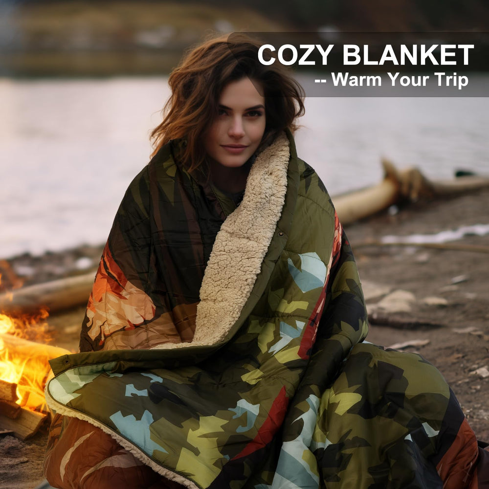 KawaGebo Kamp waterproof-poncho-functional design frees hands outdoors.