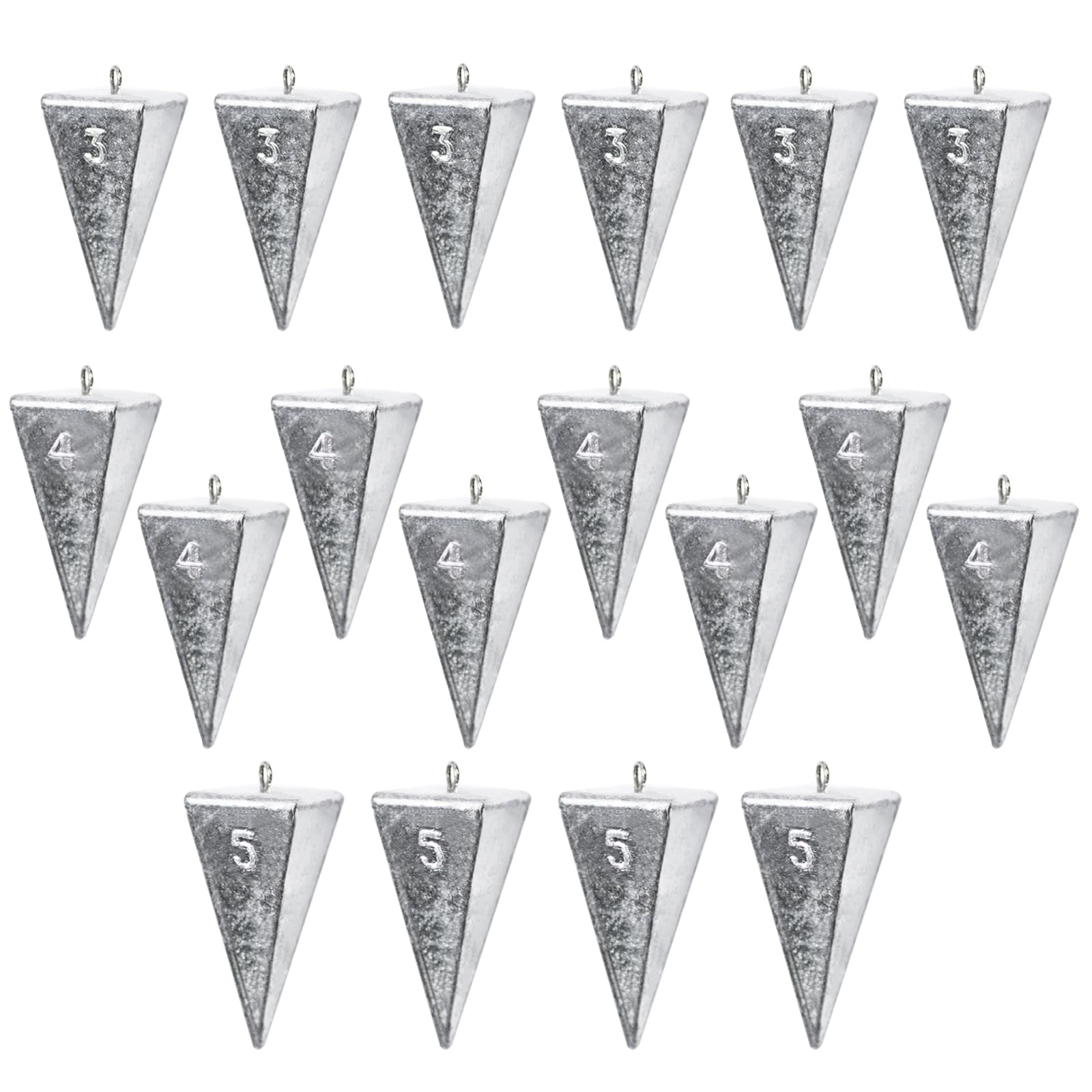 KAXIWEI pyramid sinkers 3oz 6pc for quick depth control in saltwater fishing