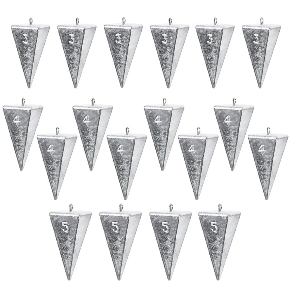 KAXIWEI pyramid sinkers 3oz 6pc for quick depth control in saltwater fishing