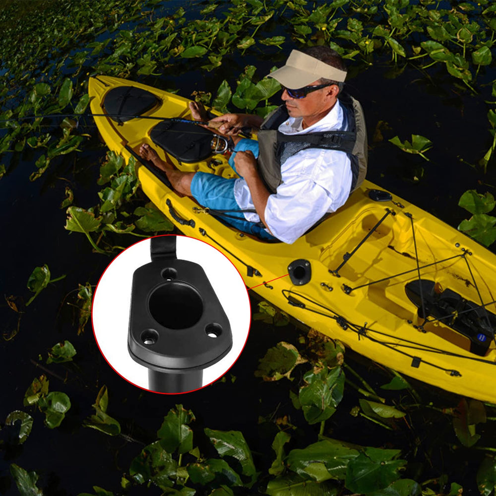 Kayak fishing rod holder with canoe and boat accessories