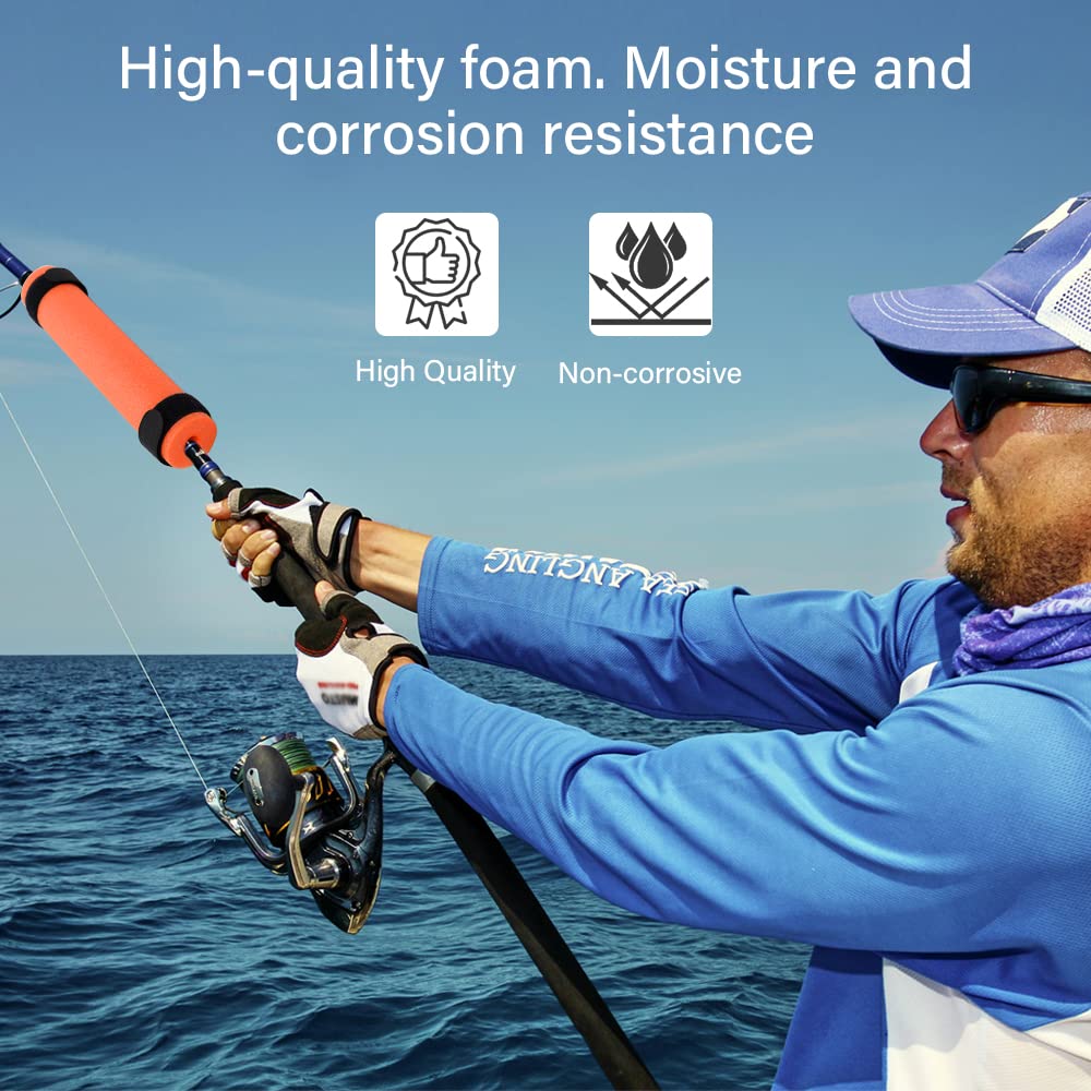 Foam rod floats on lightweight kayak gear