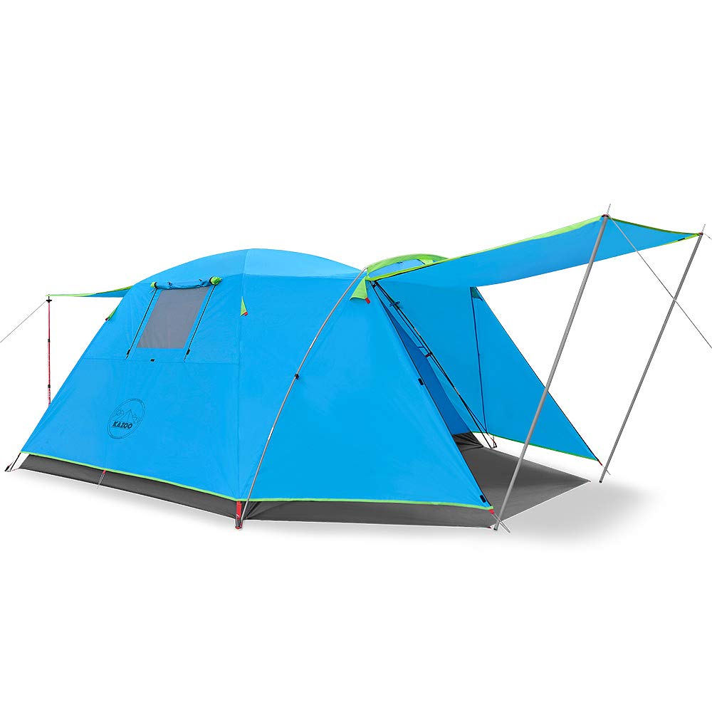 KAZOO 4P tent setup quick: fast family camping.