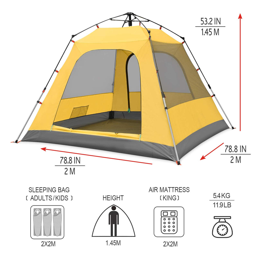 KAZOO rainfly waterproof layer view illustrating weather protection