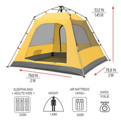 KAZOO rainfly waterproof layer view illustrating weather protection