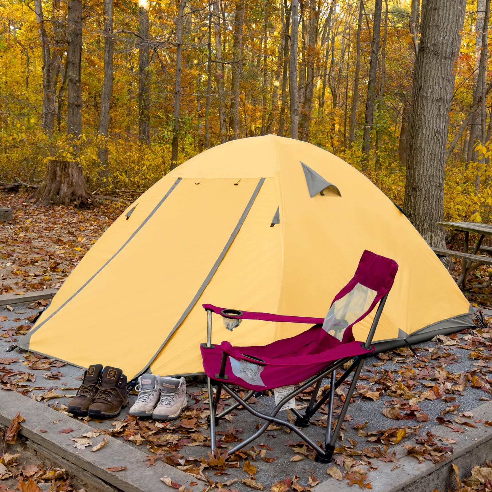 KAZOO Cometary 3P tent door sunshade demonstrates versatile shade and quick setup.