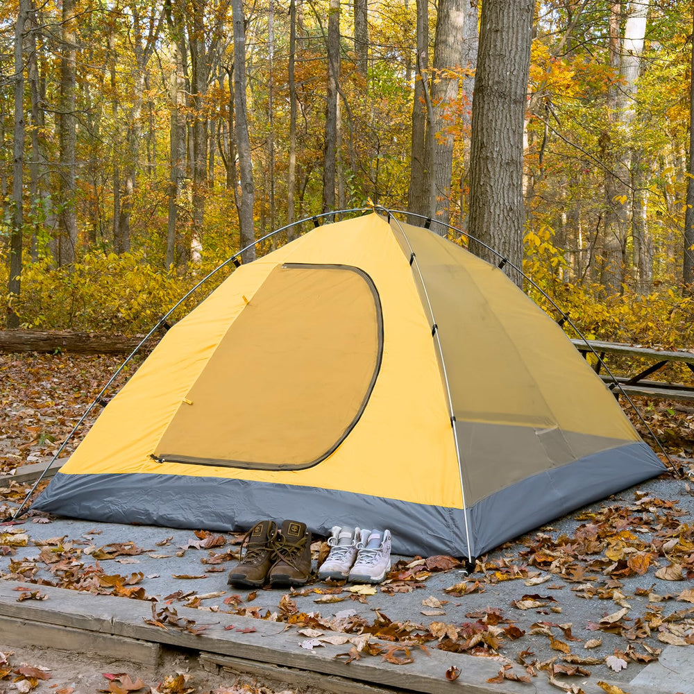 KAZOO Cometary 3P tent interior pockets keep gear organized on trail.