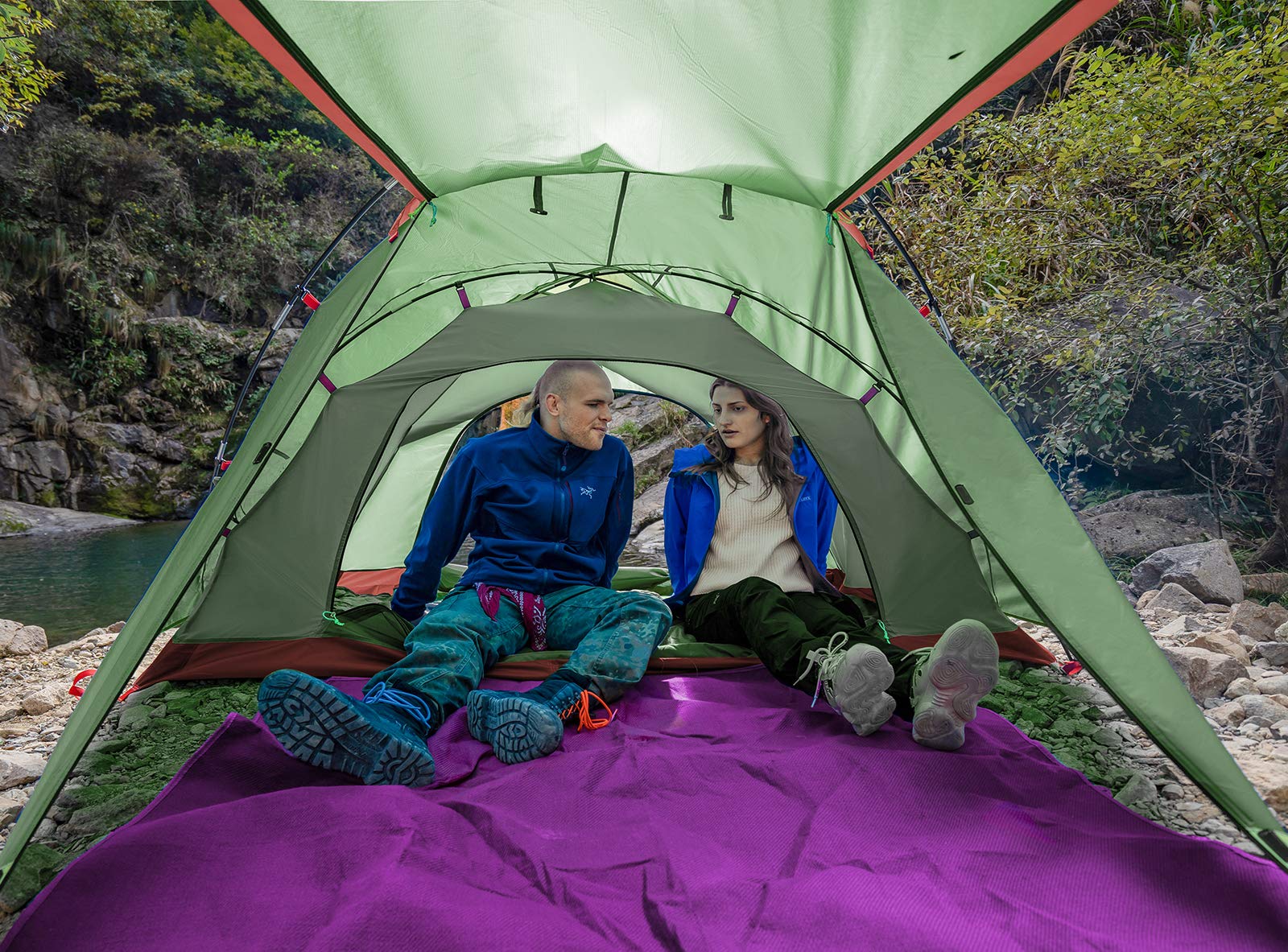 KAZOO tent dimensions 55x86x43 inches for roomy interior