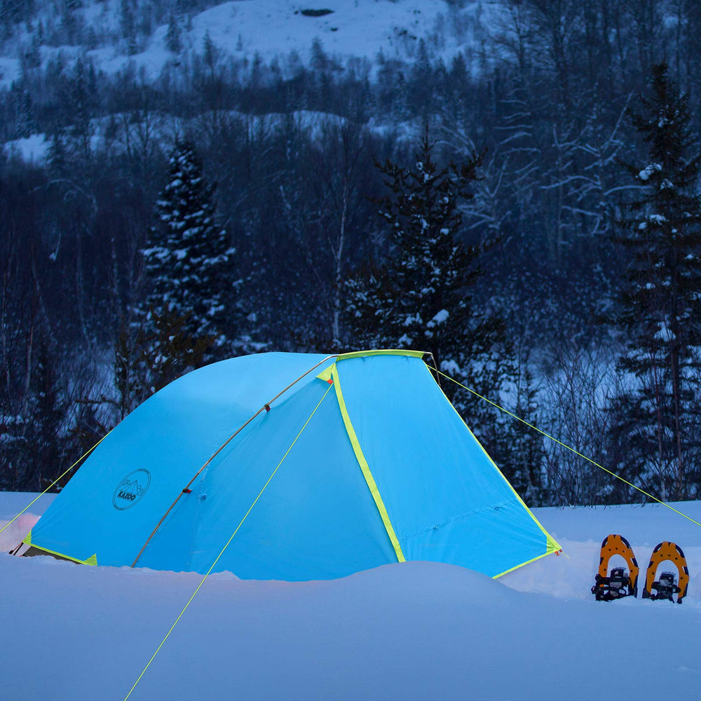 KAZOO tent entry with two doors for easy access.