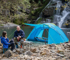 KAZOO tent interior space highlights roomy 55x86x43 inches.